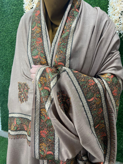 Kashmiri Pashmina Shawl Hand Embroidery
