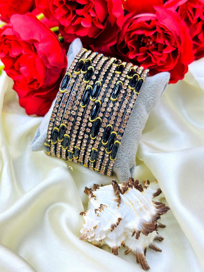 Moon Glass Bangles – Elegant Traditional Beauty ✨