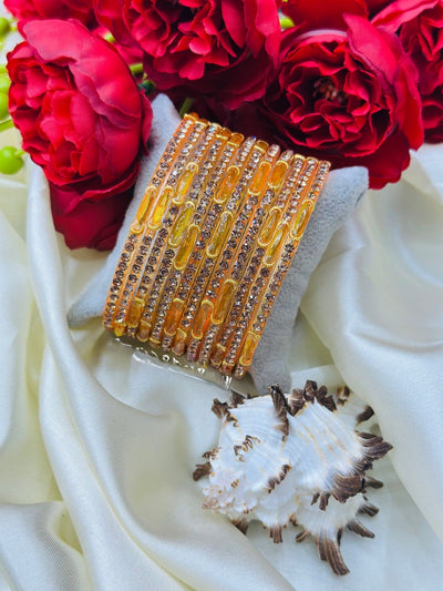Moon Glass Bangles – Elegant Traditional Beauty ✨