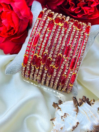 Moon Glass Bangles – Elegant Traditional Beauty ✨