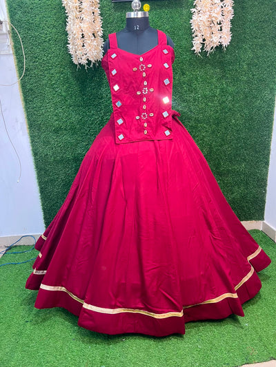 Mirror Work Lehenga Choli Set