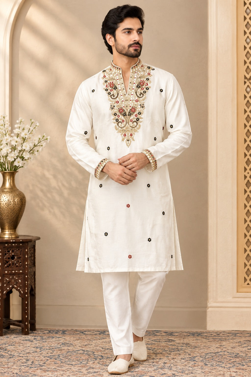 Men’s Linen Kurta Pant Set | Traditional Ethnic Wear for Men