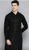 Men chikankari sequin kurta