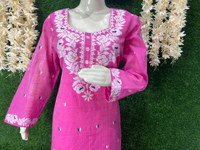 Elegant Jamdani Woven Suit Set with Dupatta