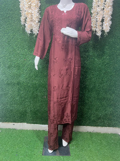 Lucknowi Chikankari Rayon Co-Ord Set