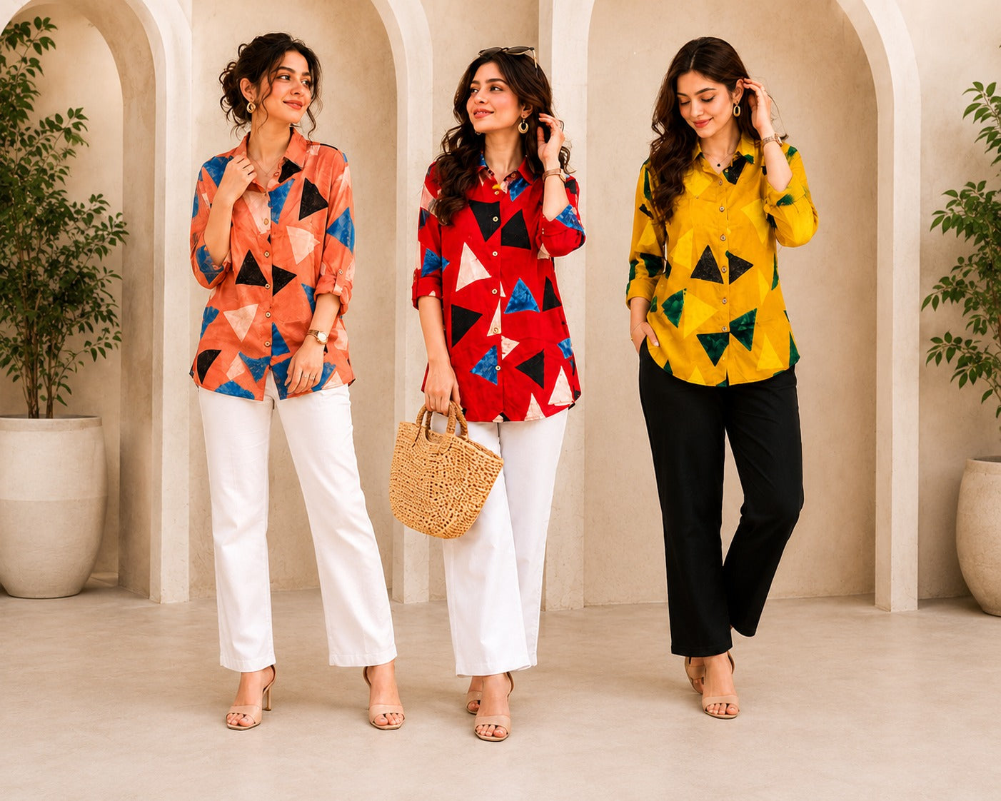 Women's Modal Silk Printed Shirt