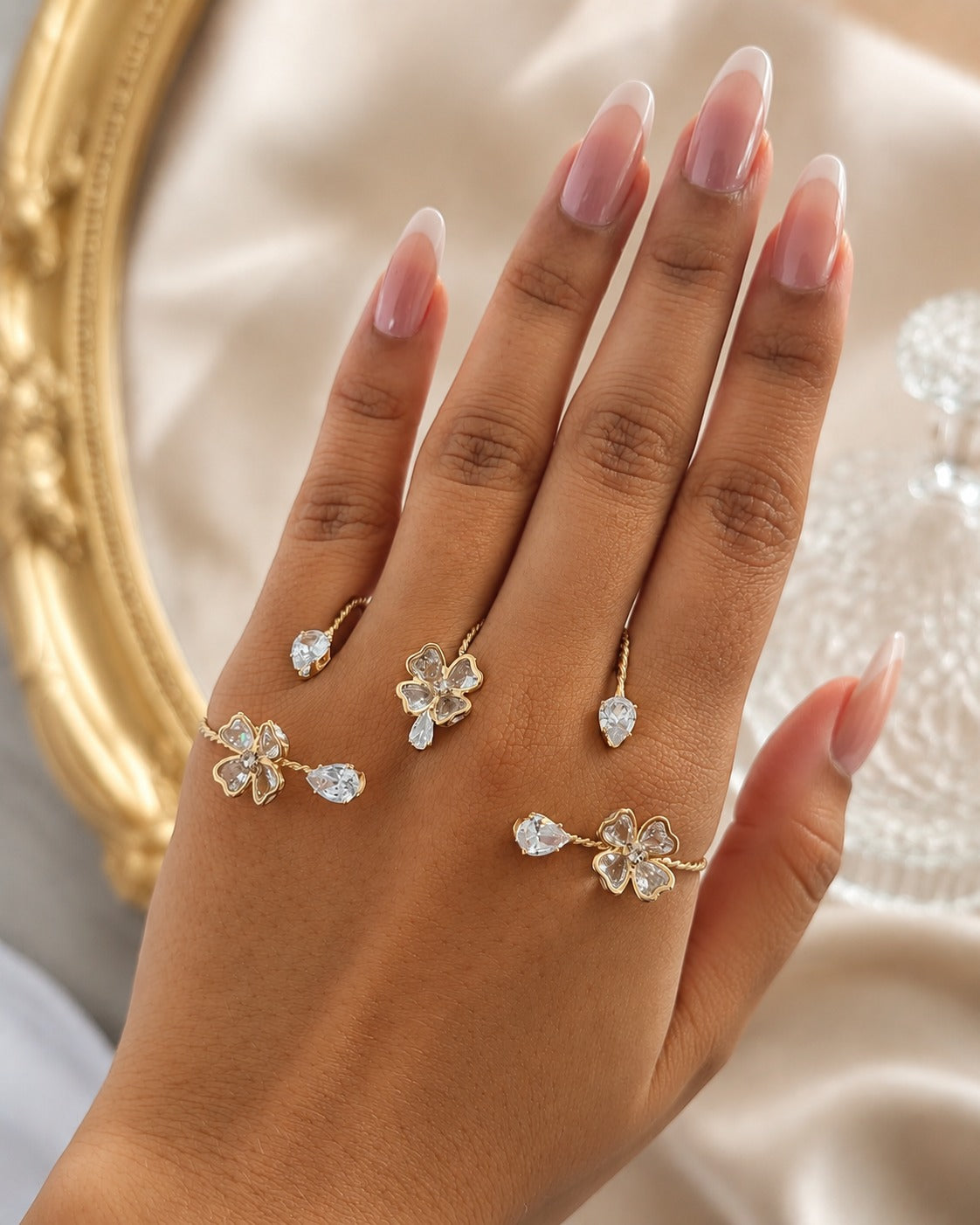 Designer Stone Palm Bracelet for Women