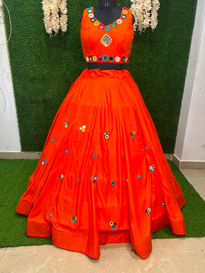 Mirror Work Lehenga Choli Set
