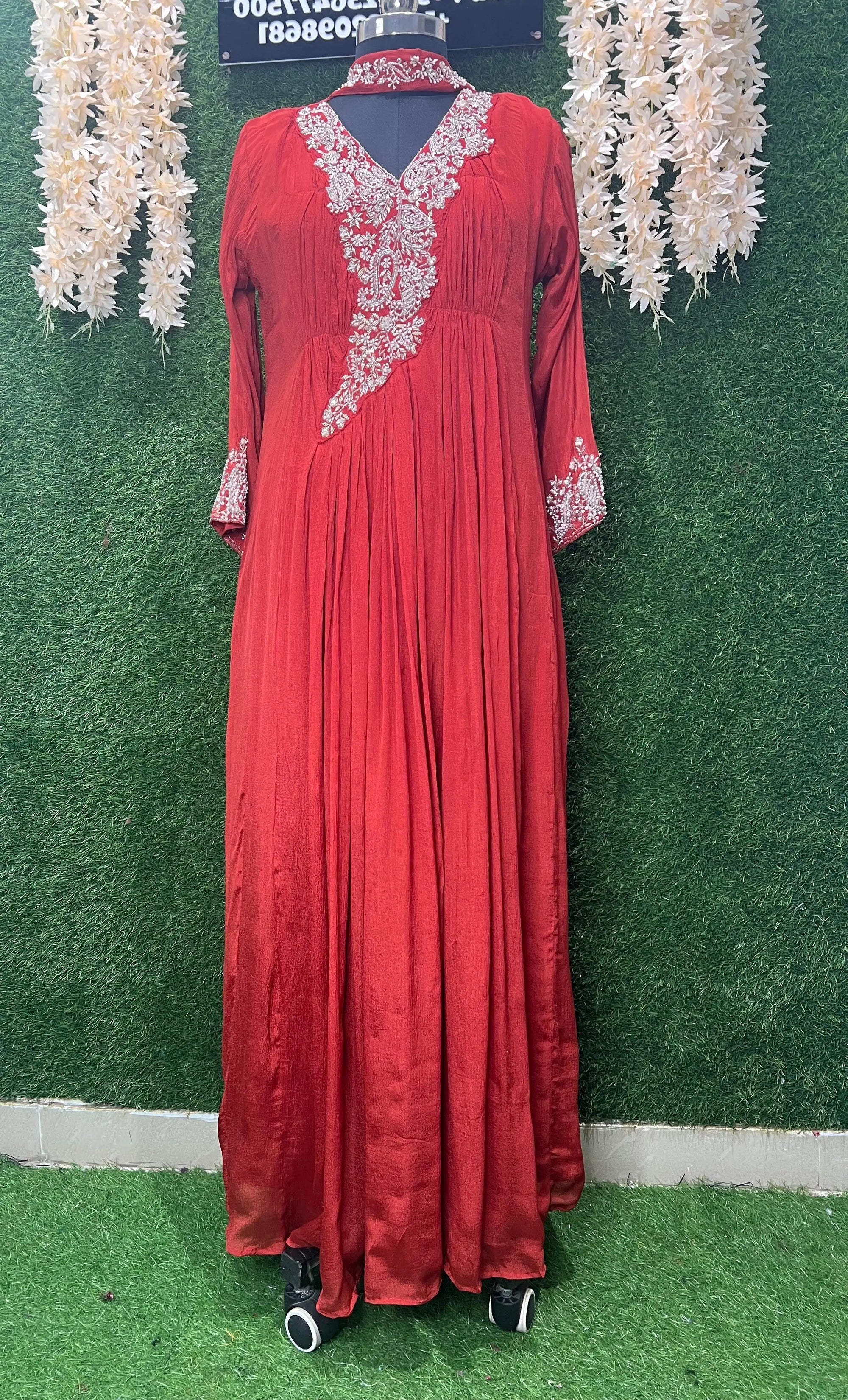 Chinnon Gown with Elegant Handwork
