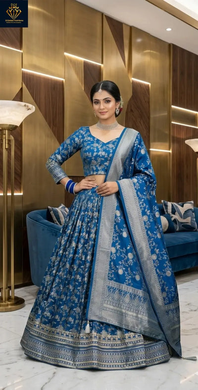 Dola Silk Banarasi Lehenga Set