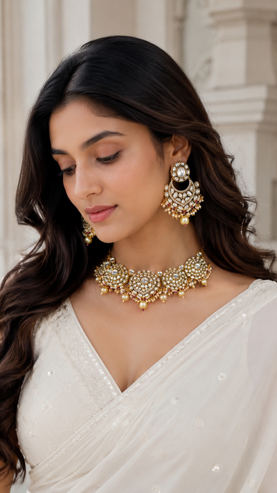 Monali Kundan Necklace Set