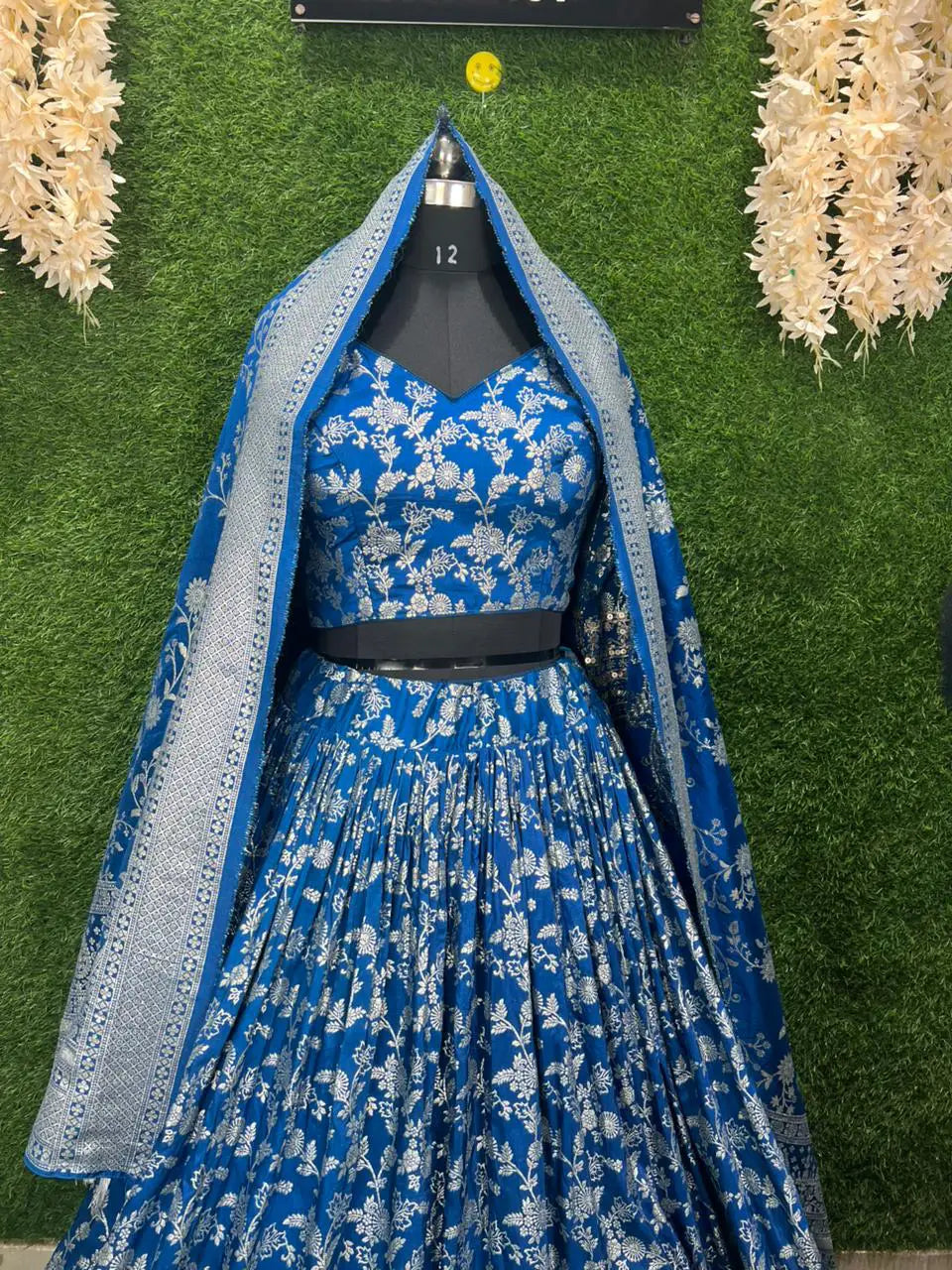 Dola Silk Banarasi Lehenga Set