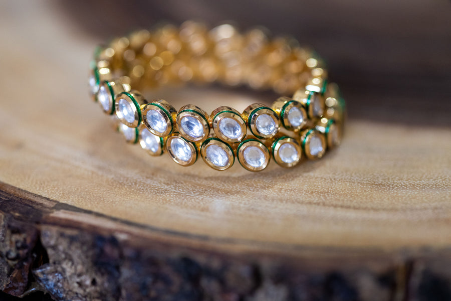 Grishma green pair bangles