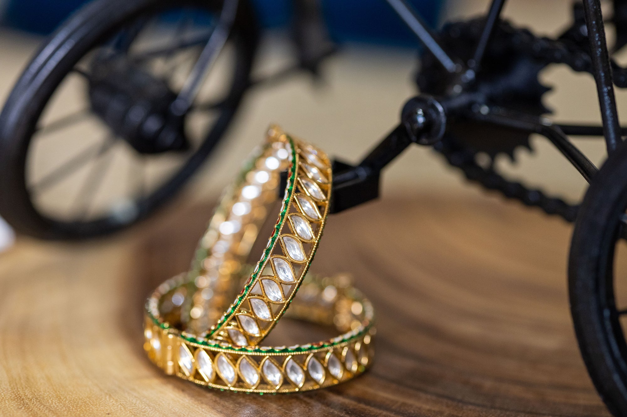 Monita kundan bangles pair