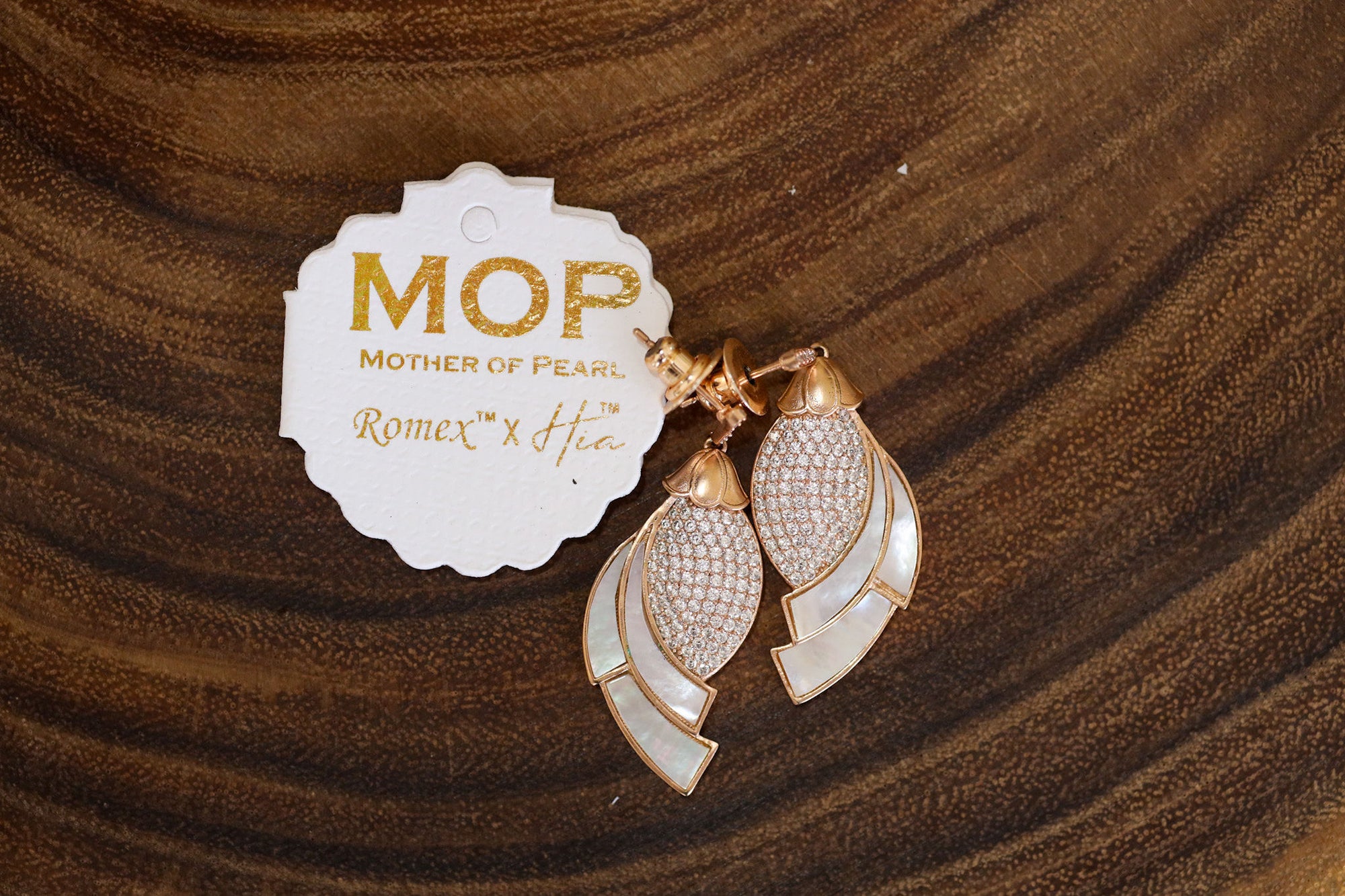 Little mermaid mop earrings