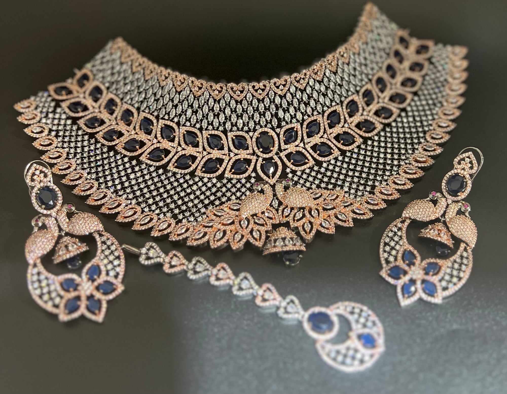 Bridal royal diamond choker Clearance