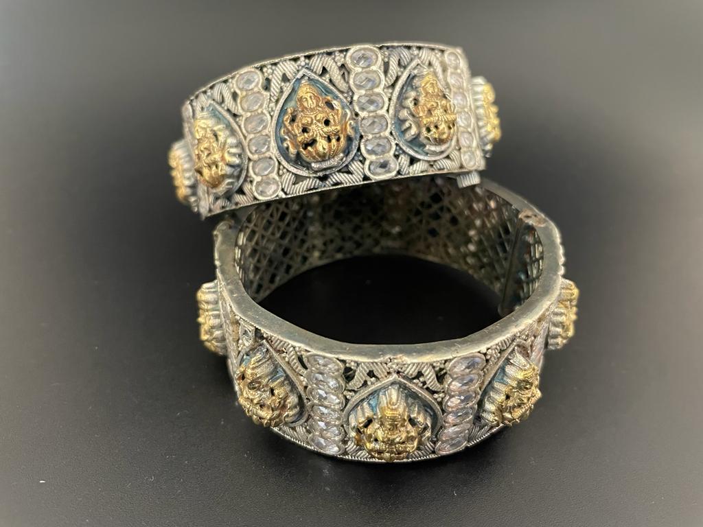 Nisha openable goddess lakshmi kada/bangles